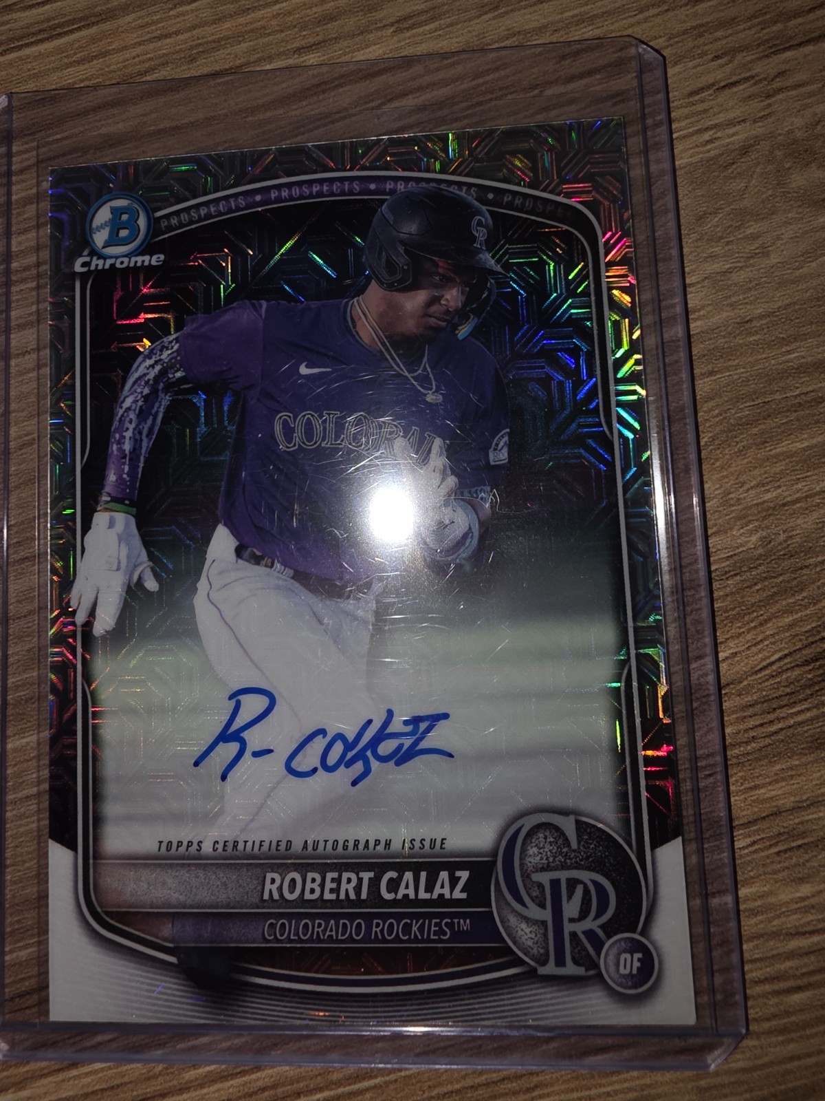 2025 Bowman - Chrome Prospect Mega Box Autographs Robert Calaz #BMA-RC (AU, RC)