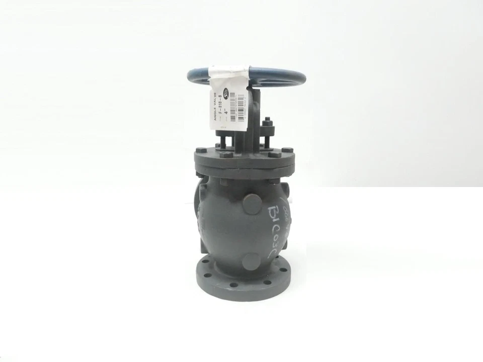 Nibco NHD300H F-818-B Manual Iron Flanged Angle Valve 4in 125 - Image 3 of 4