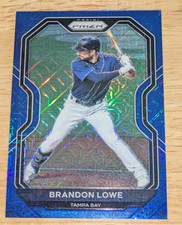 Brandon Lowe Tampa Bay Rays 2021 Panini Prizm Baseball Blue Mojo Prizm #'ed /199