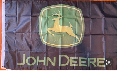 #ad #ad JOHN DEERE Flag Banner 3#x27;X5#x27; farm tractor equipment Gift Decor $11.95