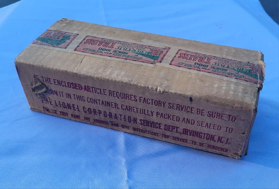 ORIGINAL LIONEL PRE WAR #253 ENGINE EMPTY BOX ONLY- P. BLUE / O GAUGE ...