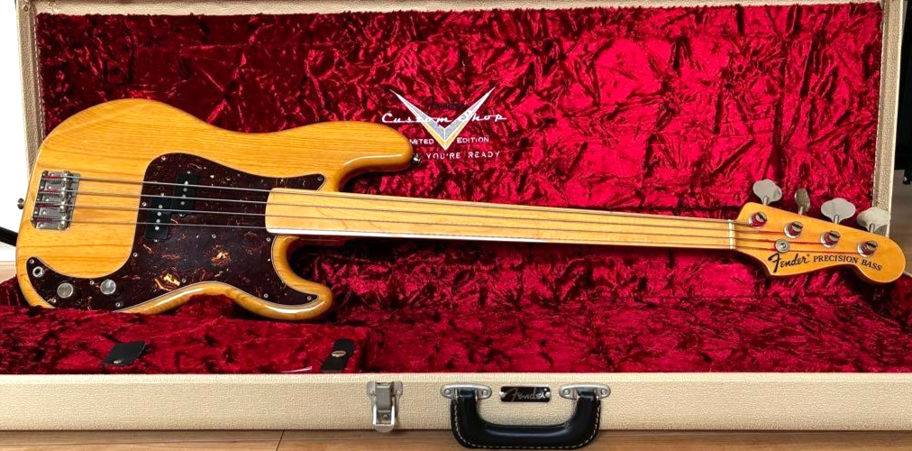Fender Japan Fretless Precision Bass PB70-84FL Natural Made in