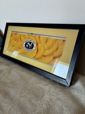 Authentic 1930’s “Glass Jar” Peaches Label 11x5 Framed Original Kitchen Decor