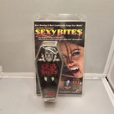 Dracula House Sexy Bites Vampire FANGS Thermoplastic New In Coffin  Sz Small