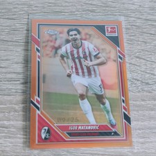 Igor Matanovic Chrome Bundesliga 2025/26 Orange /25 #33