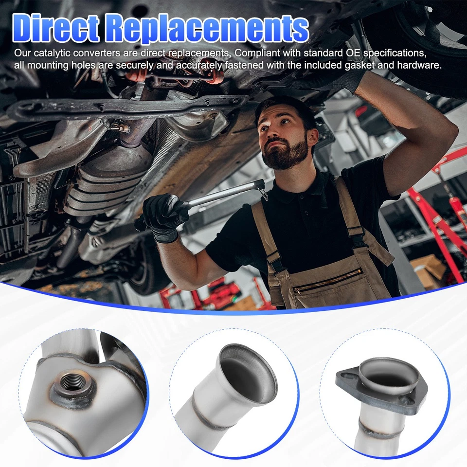 Catalytic Converter For 1994-1995 Chevrolet GMC C1500 C2500 K1500 K2500 Suburban Foto 3 de 4