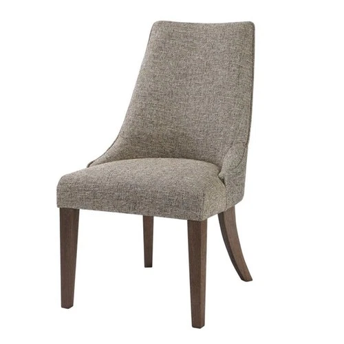 Uttermost Daxton Contemporary Wood and Fabric Armless Chair in Dark Walnut - Picture 2 of 8