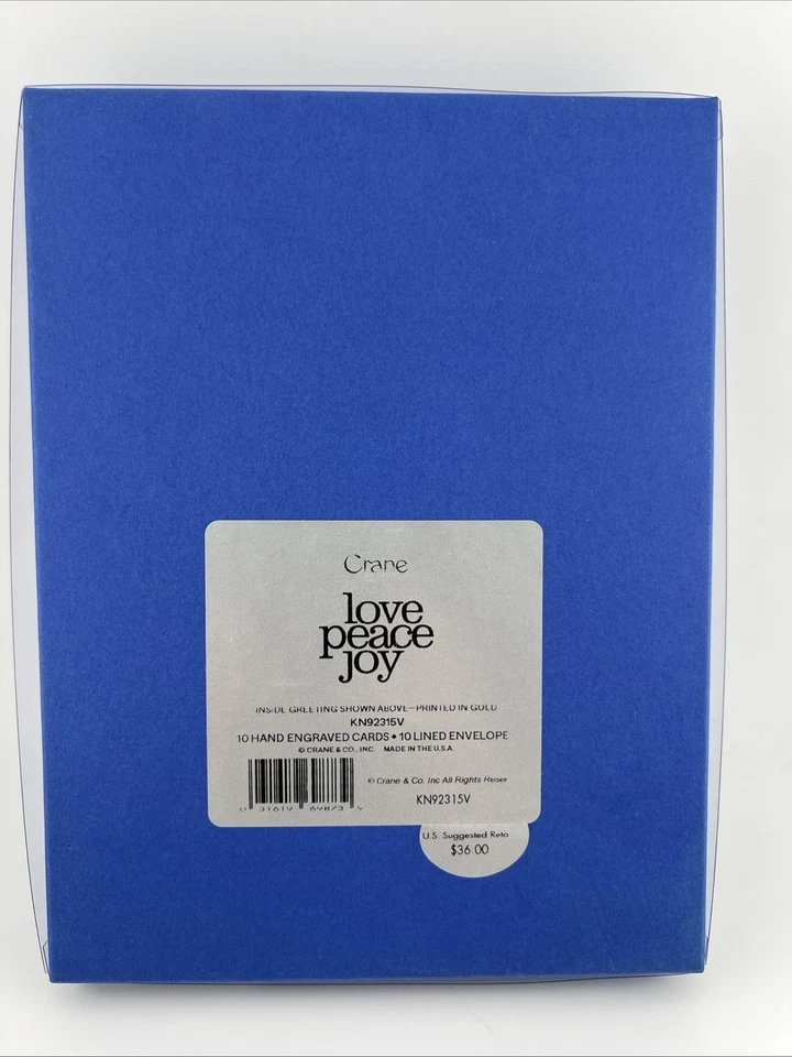 Crane & Co. Grabado a Mano Navidad 10 Tarjetas y Sobres Reno Foto 3 de 4