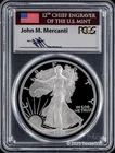 1992-S $1 American Silver Eagle PCGS PR70DCAM - John M. Mercanti Signature