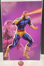 X-Men #20 1:100 2025 J Scott Campbell J.S.C. Ciclope variante vergine quasi nuovo