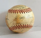 1950's HOF Multi Signed Baseball Lefty Grove , Jimmie Foxx Plus other players