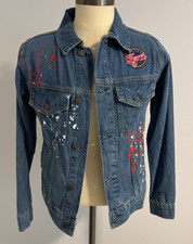 Indiana Fever Caitlin Clark #22 WNBA Women's Blue Denim Jacket Size: S NWT