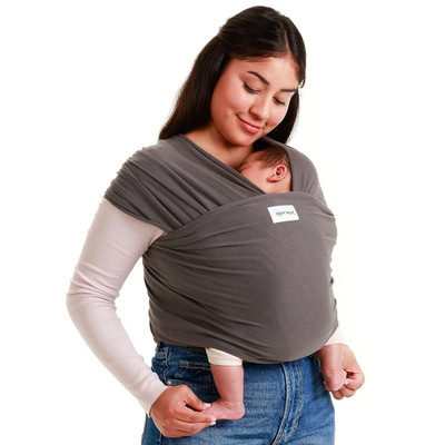 Sleepy Wrap Stretchy Ergonomic Baby Carrier Sling for Newborns to Dark Grey 