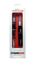 CONAIR MAN All-In-1 Nose Ear Hair BATTERY Stainless Steel Blade Detailer Trimmer