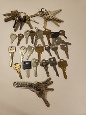 Vintage Metal Keys 43 Lot Assorted Estate Find