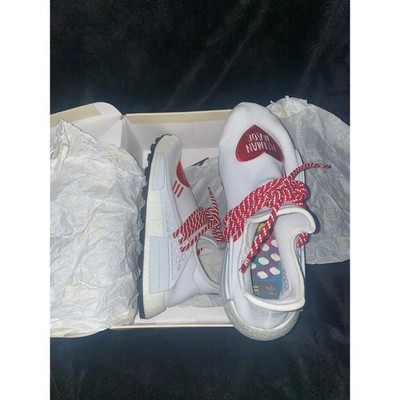 Adidas Pharrell Williams Human Race NMD TR Heart Logo White Red Mens