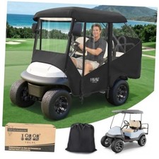 Golf Cart Enclosure 4 Passenger for EZGO TXT  Club Car Precedent DS Black