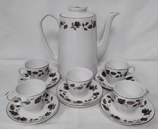 Alfred Meakin Springwood Coffee Set with Leaf Pattern 1975/76 - RL209/12