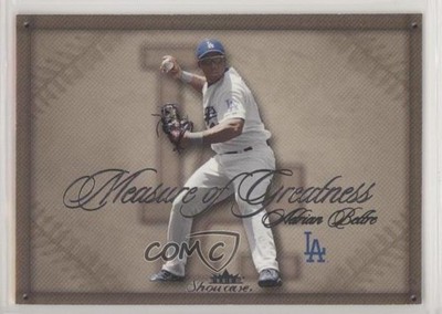 2005 Fleer Showcase Measure of Greatness Adrian Beltre #7MG HOF 7ut
