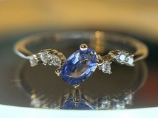 Natural Blue Sapphire Ring Size 8