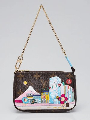 Louis Vuitton Limited Edition Monogram Canvas Christmas Animation Tokyo Mini Acc