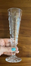 William Yeoward Crystal Champagne Glass Flute Trumpet Shape Rare 8 Inches Tall