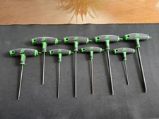 Snap On Tools 8-Pc Torx T-Handle/L-Shaped Hex Combo Soft Grip AWSGT800A