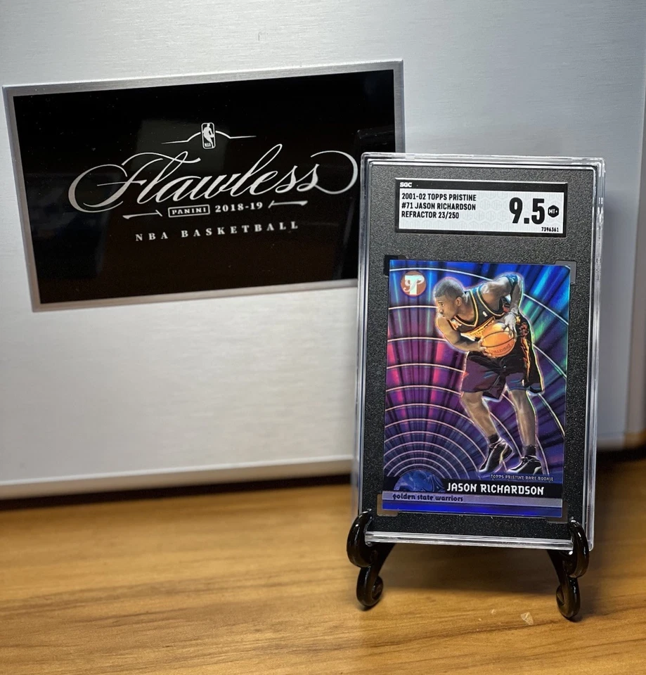 2001-02 Topps Pristine Rare RC Refractor Jason Richardson #71 SGC 9.5 23/250! - Image 3 of 3