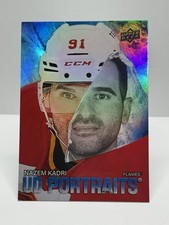 Upper Deck 2025-26 Series 1 UD Portraits Nazem Kadri Flames P-29 Hockey