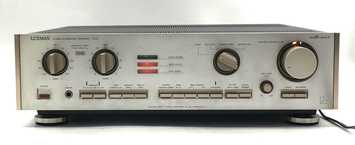 LUXMAN L-430 Stereo Integrated Amplifier Japan 105W+105W Tested