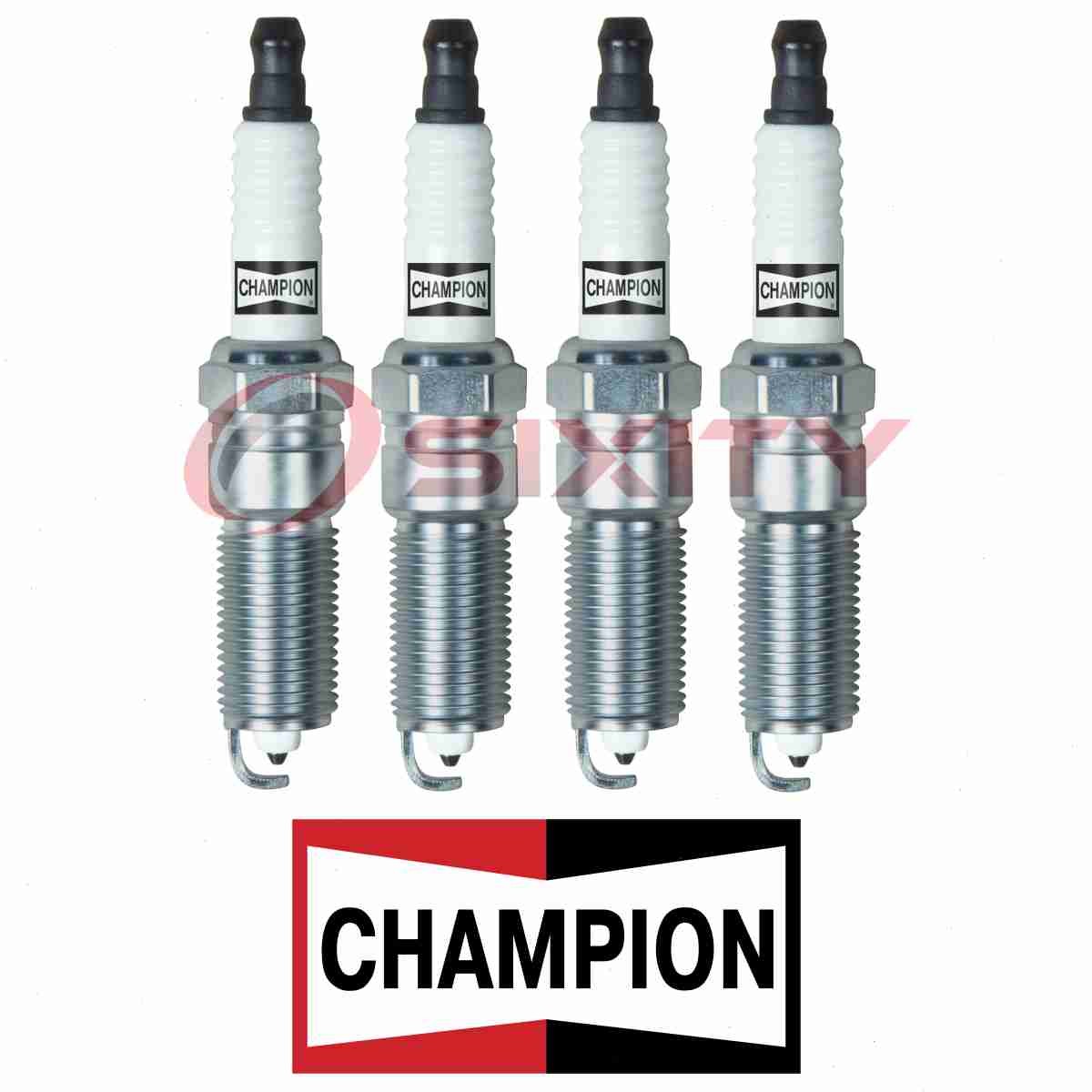 For Chevrolet Malibu CHAMPION PLATINUM 4 pc Spark Plugs 2.2L 2.4L L4 y5