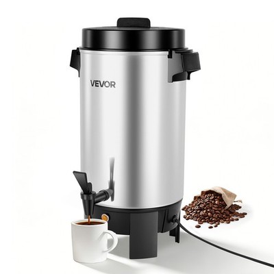 VEVOR Commercial Coffee Urn 40 Cup (203oz)Quick Brew Hot Dispenser for Catering