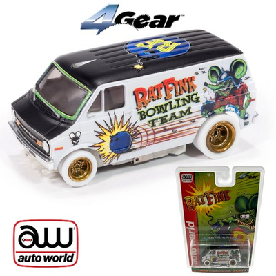#ad #ad Auto World 4Gear 1977 Dodge Van Rat Fink Flat iWheels HO Slot Car $124.99