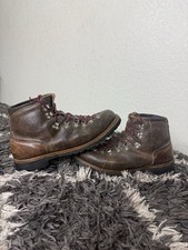 VTG Vasque Men 13 AA Brown Leather Hiking Boo...