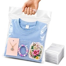Die Cut Zipper Bags, 9 x 12 Inches, 1500 Pack, Clear Polyethylene, 3 Mil