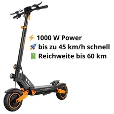 Kamikaze K1 E-Scooter | Comfortable Suspension | LED Lighting | Range 60km