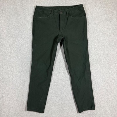 Lululemon Utilitech Abrasion Resistant ABC Chinos Hunter Green Mens 32x27 Slim