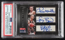 2010 Elite Black Box Signatures 5/10 Chris Mullin David Robinson Auto HOF 06bg