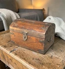 Vintage Wooden Large Size Storage Chest Box Original Hand Crafted Metal Fitted