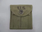 US Military Issue WW2 M1 Carbine Ammo Magazine Stock Belt Pouch Khaki Canvas
