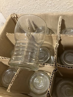 6 x DDR Most/Saft Rillengläser 0,2 l  HO, Mitropa,FDGB,Reichsbahn,Konsum