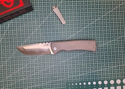 Chaves Ultramar Redencion 229 KickStop  3.625'' M390 Blade,Full Titanium Handles