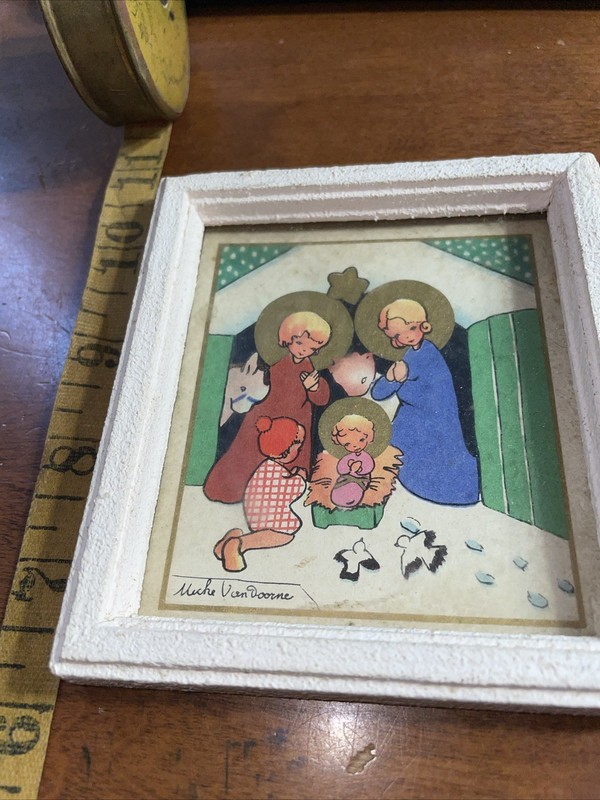 Vintage Nativity Art Micke Von Dorene