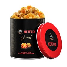 4700BC x Netflix, Gourmet, Cheese & Caramel Popcorn, Dose, 75g