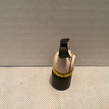 Vintage Fisher Price Little People Wooden Peg Yellow Collar Dog