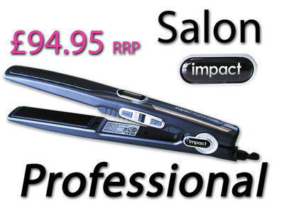 IMPACT DIGITAL HAARSTYLER GLÄTTEISEN LOCKEN SALON EXKLUSIV PROFI SCHWARZ