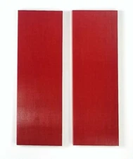 Red Linen Ultrex Micarta 1/8" Knife Handle Material 6 x 2 x .125 - 2 Scales