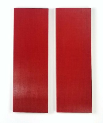 Red Linen Ultrex Micarta 1/8'' Knife Handle Material 6 x 2 x .125 - 2 Scales