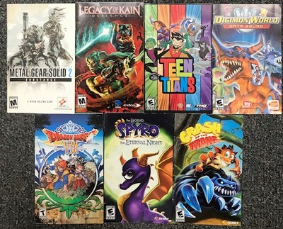 Lot Of 7 Playstation 2 Ps2 Original Game Manuals Ebay