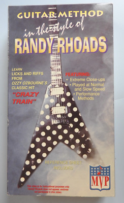 Gitarrenmethode im Stil von Randy Rhoads VHS PAL Unterricht MVP mit Ref Blatt
